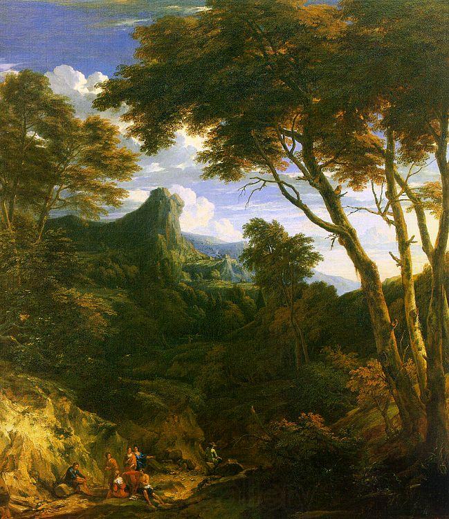 Jean-Baptiste Huysmans Mountainous Landscape Germany oil painting art